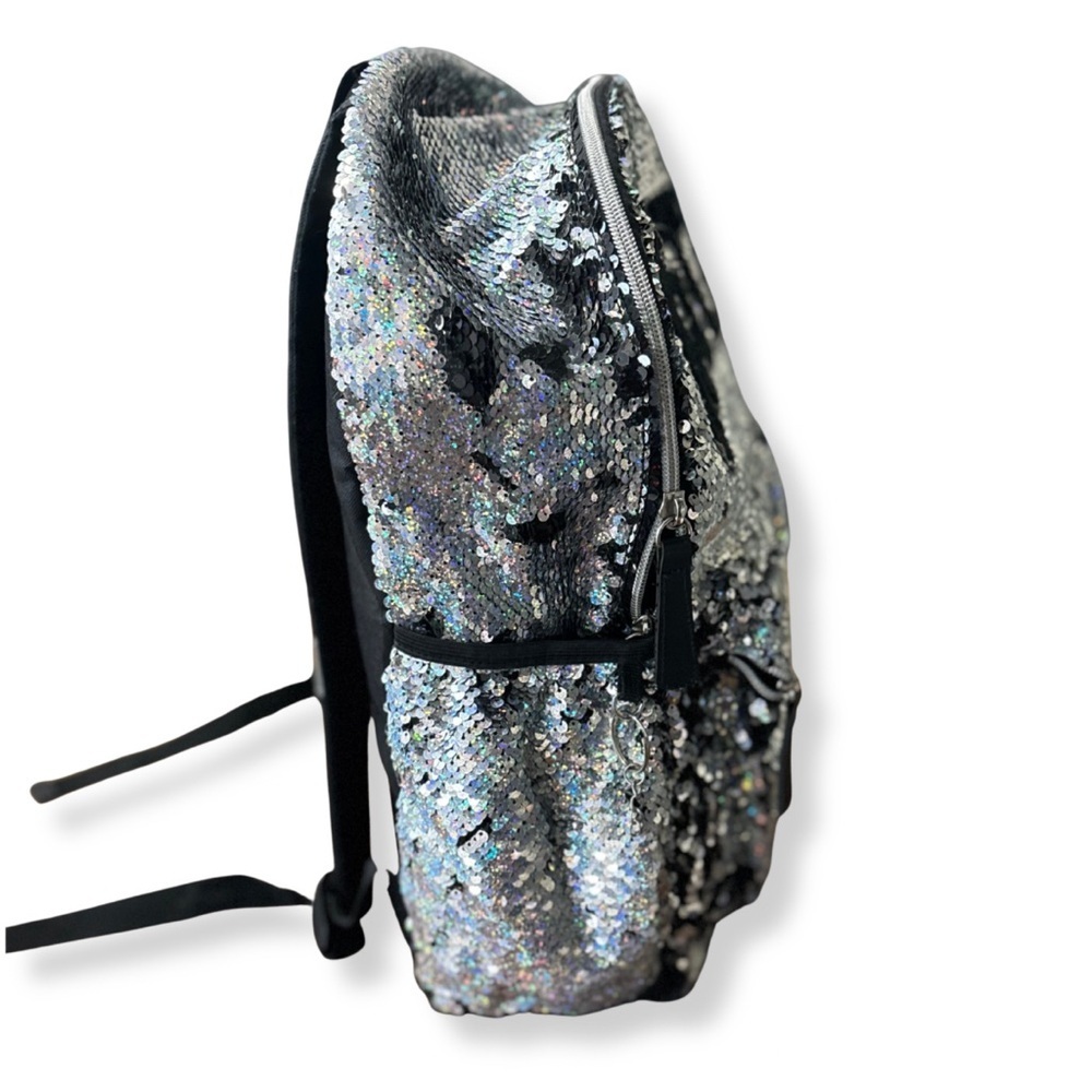 ✨ Justice Silver Reversible Sequin Laptop Backpack ✨ - Picture 3 of 9